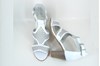 Women's White Heeled Sandals view 4