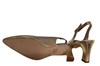 Slingback pumps with trendy heel -champagne nubuck view 4