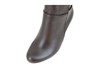 Brown leather high heeld boots view 4