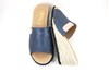 Espadrilles Wedge Heel Slippers - blue leather view 4