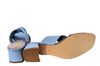 Slipper sandal with blockheel - blue view 4