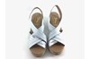 Espadrilles Sandals Wedges - white view 4