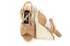 Platform Wedge Heel Sandals with Strap - beige view 4