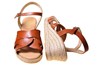Espadrilles Sandals with Wedge Heels - brown view 4