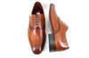 Stylish dress mens shoes - chestnut brown view 4