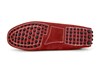 Mens suede mocassins - red view 4