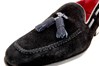 Tassel loafers - black suede view 4