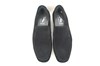 Black suede business men's loafers view 4