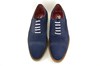 Semi casual shoes - blue suede view 4