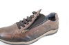 Comfortable Sneakers with Zipper - brown view 4
