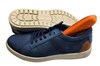 Casual sneaker -matt bleu leather view 4