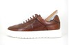 Luxury Leather Lace-up Sneakers - brown view 4