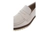 Trendy leather loafers - white view 5