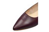 Ballerina shoes pointed nose -Burgundy red leather view 5