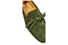 Italian moccasins ladies -olive green suede view 5