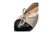 Supple patent nose ballerina - pale beige leather view 5