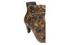 Ankle boots with style - brown leather python print view 5