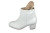 White  Ankle Boots Block Heel view 5