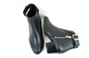 Chic Cool Ankle Boots Low Heels - black leather view 5