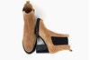 Comfortable Trendy Chelsea Boots with Heel - natural color view 5