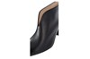 Ankle-high pump with block heel - black leather view 5