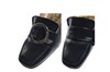 Loafer with blockheels - black leather view 5