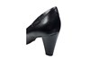 Pump with elegant block heel - black leather view 5