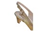 Slingback pumps with trendy heel -champagne nubuck view 5