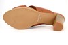 Slippers with Heels - natural brown leather view 5