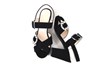 Designer Sandals with Heels - black.. view 5