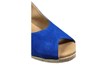 Peeptoe Espadrilles Sandals Wedges - blue view 5