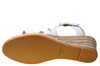 Espadrilles sandals wedge heeled and leather straps - white view 5