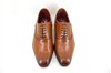 Stylish dress mens shoes - chestnut brown view 5