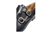 Double Monk Straps - black leather view 5