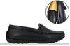 Stravers black leather loafers ladies view 6