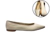 Pointy Ballerina Shoes - cream view 6