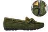 Italian moccasins ladies -olive green suede view 6