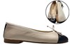 Supple patent nose ballerina - pale beige leather view 6