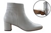 White  Ankle Boots Block Heel view 6