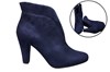 Stylish ankle boots - blue suede view 6