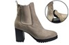 Comfortable trendy Chelsea boots with heel - natural color view 6