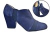 Higher ankle pumps - dark blue suede view 6