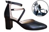 Stylish pumps -black leather view 6