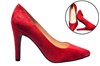 Pointy heels - red suede view 6