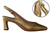 Slingback pumps with trendy heel -gold nubuck view 6