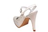 Slingback Pumps High Heels with Straps - white view 6
