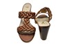 Slippers with Heels - natural brown leather view 6