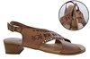 Brown leather  women's sandals view 6