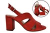 Sandals - blockheel - red view 6
