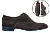 Stylish brown suede men's lace-up shoes view 6